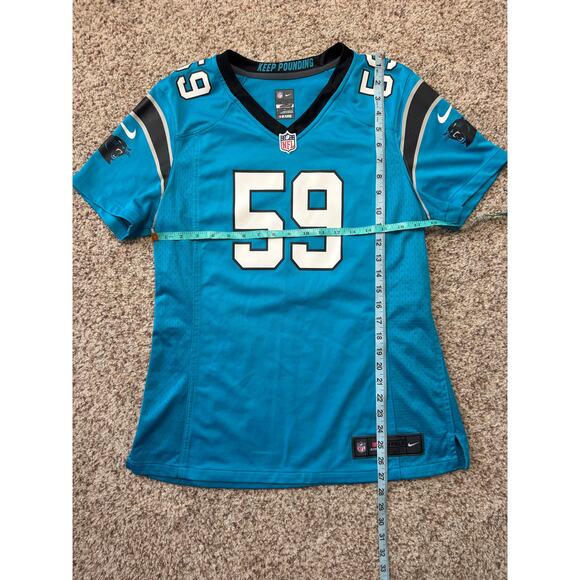 NFL NIKE ONFIELD Football Carolina Panthers, Women's Large, #59 Luke Kuechly - Picture 4 of 6